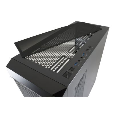 10. LC-Power Gaming 804B - Midi Tower - PC case - ATX - micro ATX - Mini-ITX - Metal - Plastic - Tempered glass - 16 cm