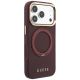 4. Guess Ring Stand 360 Grained Classic Logo MagSafe Case for iPhone 18 Pro Max / 17 Pro Max - Burgundy