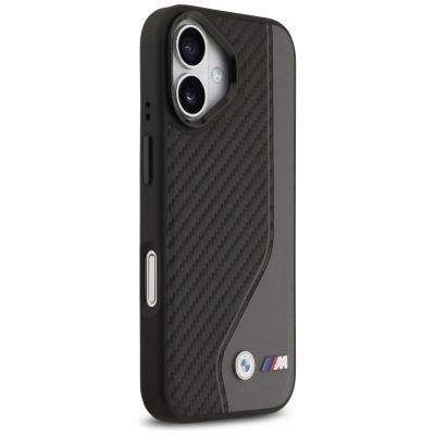4. BMW M Carbon Logo MagSafe Case for iPhone 17 - Black and Gray