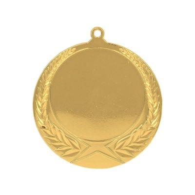 General gold medal with space for a 50 mm emblem – steel medal