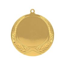 General gold medal with space for a 50 mm emblem – steel medal