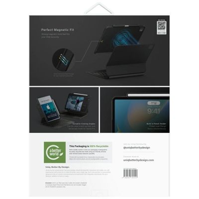 8. Uniq Axel Case for iPad Air 13" 2024 / 2025 / iPad Pro 13" 2024 - Black
