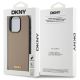 8. DKNY Grained Metal Logo MagSafe iPhone 15 Pro Max Case - Beige