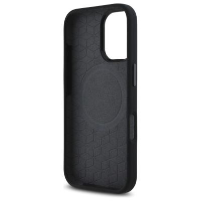 7. BMW M Silicone Printed Ring MagSafe iPhone 16 Case - Black