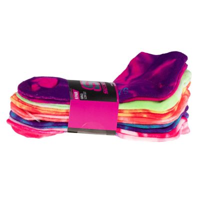 5. Skechers 6pk Girls Non Terry Tie Dye S107679-MULT multicolor 31-34