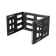 LANBERG WALL MOUNT RACK 19' 6U 497X400/240 BLACK