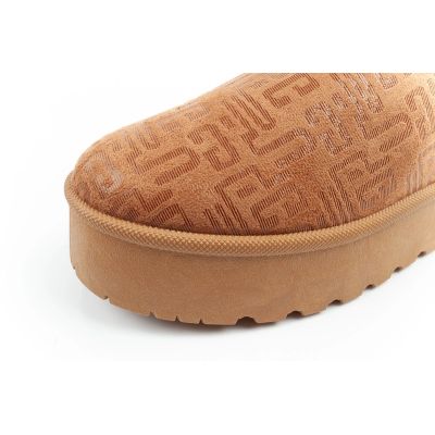 6. Lee Cooper women's winter snow boots, fashionable fur lined ankle boots, brown