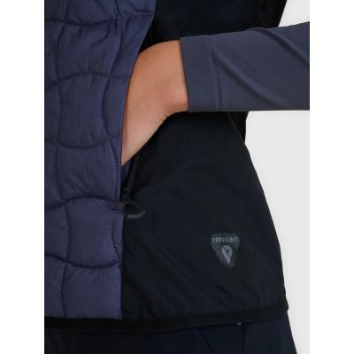 5. Women's trekking vest with Primaloft filling Black 4F 4FWSS25TVJAF180-22S