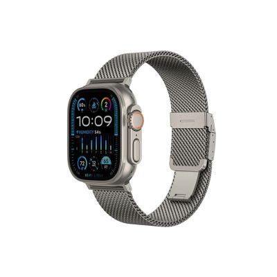 AmazingThing Titan Premium Metal Band for AppleWatch 38/40/41/42/44/45/46/49 mm - Silver