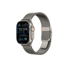 AmazingThing Titan Premium Metal Band for AppleWatch 38/40/41/42/44/45/46/49 mm - Silver