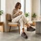 10. Women's brown leather platform shoes Filippo 6246