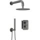 Concealed shower set with mixing box - with shower head