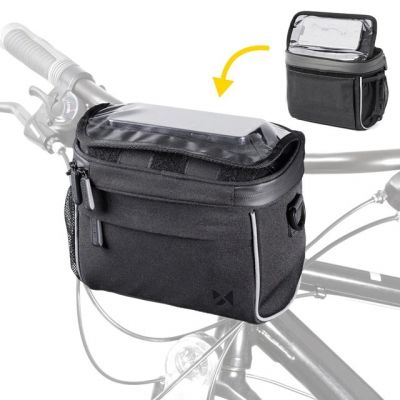 4. Wozinsky Handlebar Bag Bike Shoulder Bag Black (WBHBB-01)