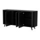 2. VOLARE chest of drawers 151x39x75 black/san sebastian
