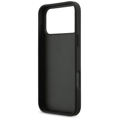 7. Guess Grained Big 4G & Classic Logo case for iPhone 17 Pro Max - black