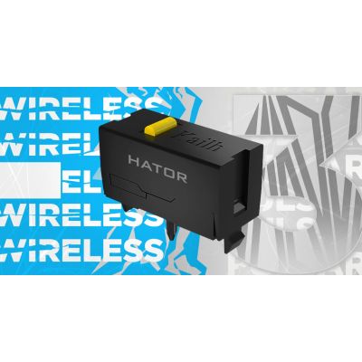 10. HATOR Pulsar 3 Wireless Gaming Mouse Ambidextrous RF Wireless + Bluetooth + USB Type-C Optical 12000 DPI