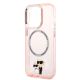 6. Karl Lagerfeld Iconic Karl&Choupette MagSafe Case for iPhone 14 Pro Max - Pink