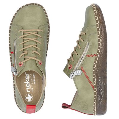 3. Rieker N2401-54 comfortable green women's shoes