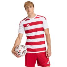 Koszulka męska adidas Hooped 26 Jersey biało-czerwona KF3388