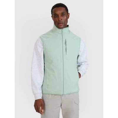 Men's sleeveless vest with stand-up collar 4F 4FWSS25TVJAM194-47S