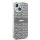4. DKNY IML Mono & Stripe MagSafe case for iPhone 15 / 14 / 13 - beige