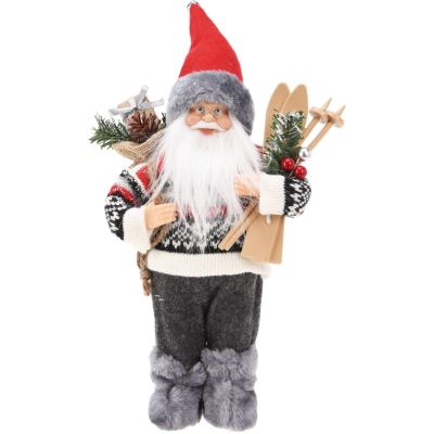 2. CHRISTMAS DECORATIVE STANDING DELUXE 30CM GREY