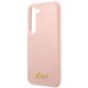 6. Guess GUHCS23MLSLMGPP S23+ S916 pink/pink hardcase Silicone Script Metal Logo
