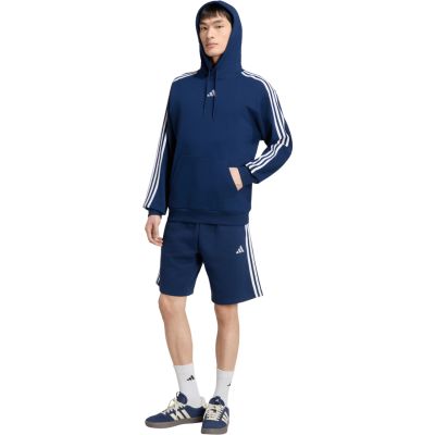 6. Men's adidas Essentials 3-Stripes French Terry Hoodie Navy Blue KY4203