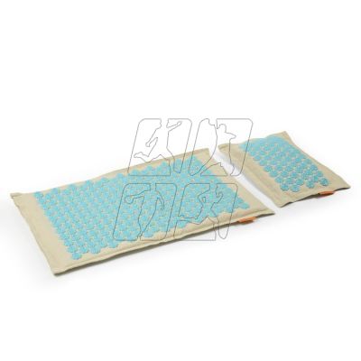 4. Acupressure mat + SMJ sport pillow YG009 Premium Eco (flax, coconut, buckwheat)