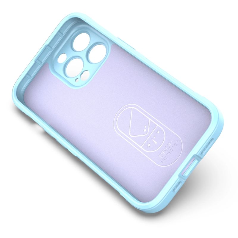 2. Magic Shield Case for iPhone 13 Pro flexible armored cover light blue