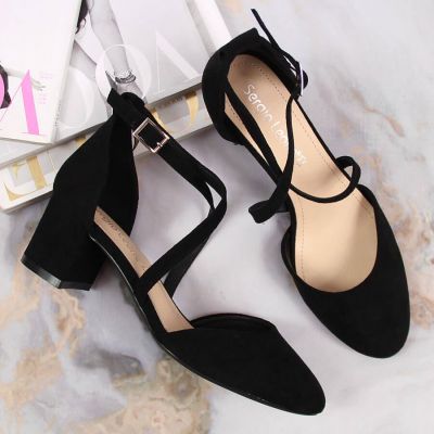 3. Sergio Leone W SK365A black strappy sandals 