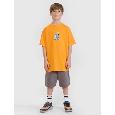 4. Boys' t-shirt with print 4F 4FJRSS25TTSHM2641-70S