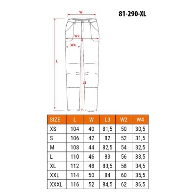 4. NEO tools 81-290-XL protective trousers Black