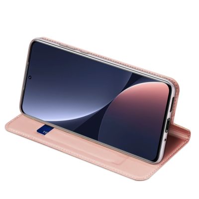 6. Dux Ducis Skin Pro Holster Cover Flip Cover for Xiaomi 12 Pro pink
