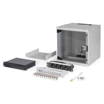 10" network package, 6U rack and hardware, gr SOHO Pro version, no assembly required