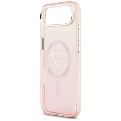 6. Guess IML Gradient Triangle Logo MagSafe iPhone Air Case - Pink