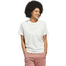 adidas Cursive Wordmark Graphic Women's T-Shirt White KQ6404
