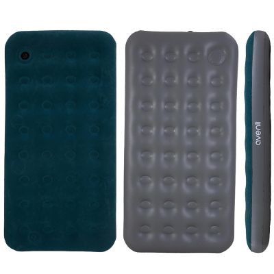 10. FLOCKED MATTRESS FOR 1-PERSON WITH BUILT-IN FOOT PUMP 191x99x22CM 24679