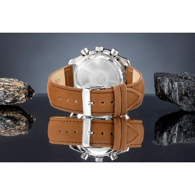 6. Men's Watch Giewont Chronograph Sapphire Brown Blue GW8720-A2