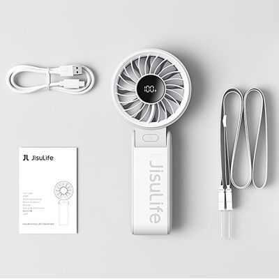 3. Jisulife Handheld Fan Life7 3600mAh Portable USB Fan - Gray