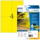 2. HERMA 8032 Printable Labels Yellow Self-adhesive Printable Labels