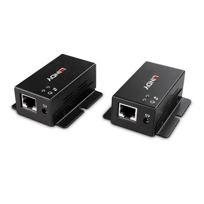 5. Lindy 43386 Network Extender Network Transmitter and Receiver Black
