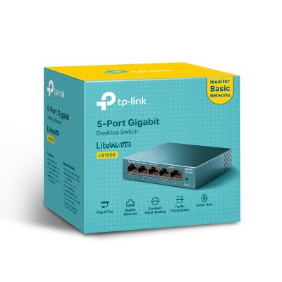 7. Switch TP-LINK TL-LS105G (5x 10/100/1000Mbps)