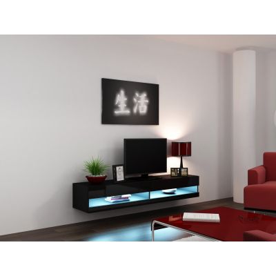 TV cabinet VIGO NEW '180' 30/180/40 black/black-polished