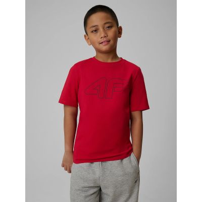 Boy's regular printed T-shirt 4F 4FJRSS26TTSHM3599-10S