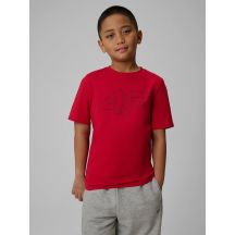 Boy's regular printed T-shirt 4F 4FJRSS26TTSHM3599-10S