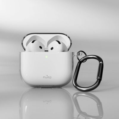 5. Puro 0.3 Nude Case for AirPods 4 - Transparent