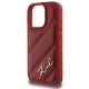 6. Karl Lagerfeld Quilted Signature iPhone 16 Pro Case - Red