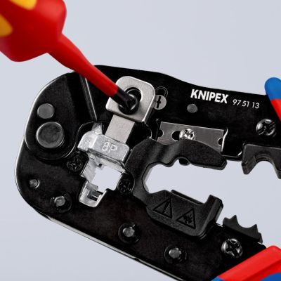 13. Knipex 97 51 13 Cable Crimping Tool Crimping Tool Black, Blue, Red