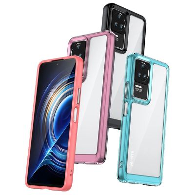 3. Outer Space Case for Xiaomi Poco F4 5G cover with a flexible frame blue